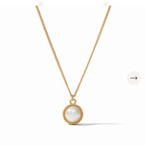 Julie Vos Gold Necklace with Pearl Pendant
